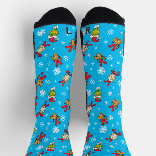 Grinch, Max & Cindy-Lou, der das Muster schneebebe Socken