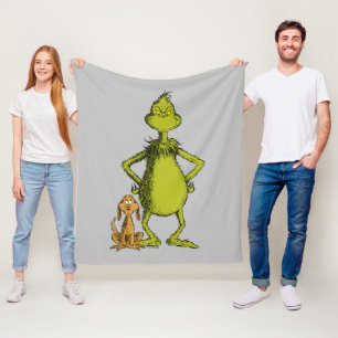 Grinch Max & Grinch Haltung Fleecedecke