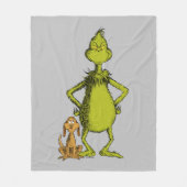 Grinch | Max & Grinch Haltung Fleecedecke (Vorderseite)