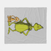 Grinch | Max & Grinch Haltung Fleecedecke (Vorderseite (Horizontal))