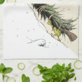 Grinch & Max Return the Christmas Tree Geschirrtuch (Gefaltet)