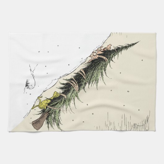 Grinch & Max Return the Christmas Tree Geschirrtuch (Horizontal)