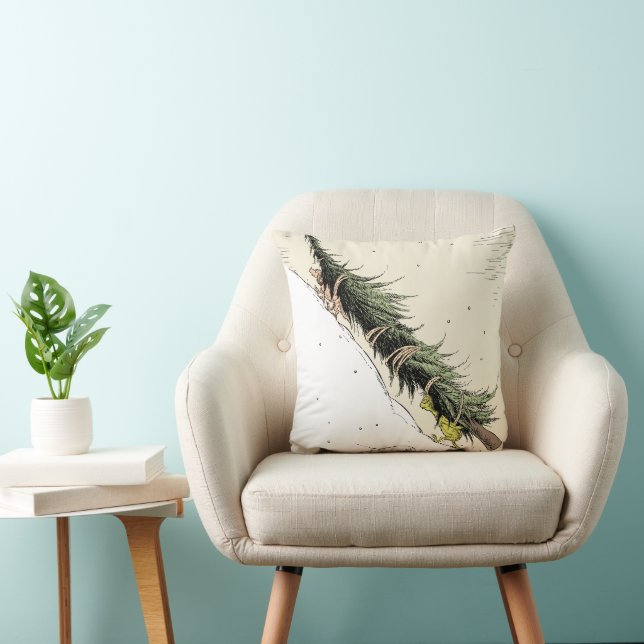 Grinch & Max Return the Christmas Tree Kissen (Stuhl )