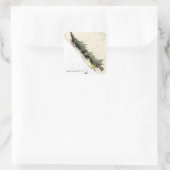 Grinch & Max Return the Christmas Tree Quadratischer Aufkleber (Tasche)