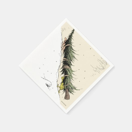 Grinch & Max Return the Christmas Tree Serviette (Ecke)