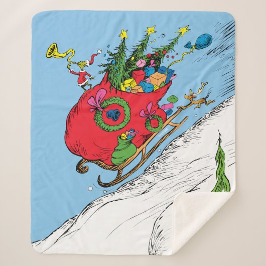 Grinch & Max Runaway Sleigh Sherpadecke (Vorderseite)