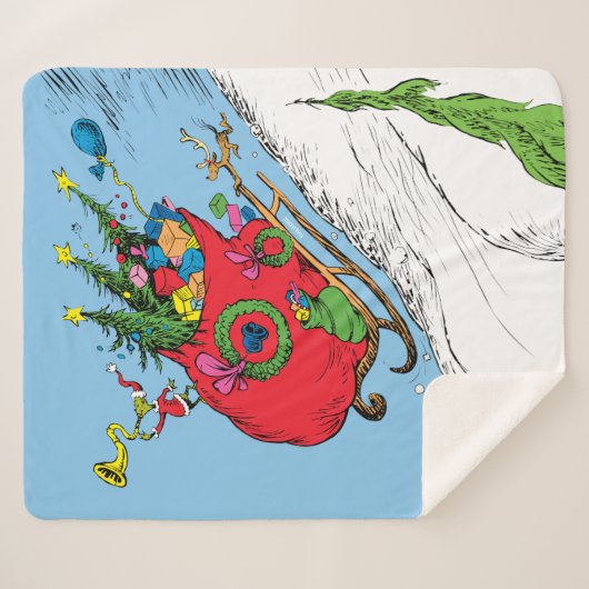 Grinch & Max Runaway Sleigh Sherpadecke (Vorderseite (Horizontal))
