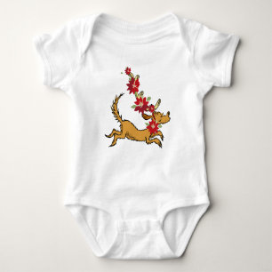 Grinch Max Weihnachts-Poinsettie Baby Strampler