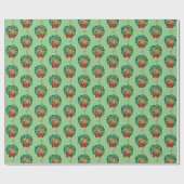 Grinch | Max Weihnachtskranz Geschenkpapier (Flach)