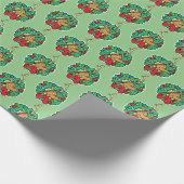 Grinch | Max Weihnachtskranz Geschenkpapier (Ecke)