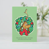 Grinch | Max Weihnachtskranz Karte (Stehend Vorderseite)