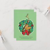 Grinch | Max Weihnachtskranz Karte (Vorderseite/Rückseite Beispiel)
