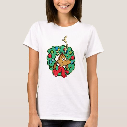 Grinch | Max Weihnachtskranz T-Shirt (Vorderseite)