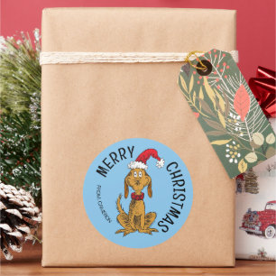 Grinch   Max Weihnachtsmann   Weihnachtsgeschenk-A Runder Aufkleber