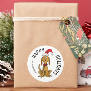 Grinch Max Weihnachtsmann Weihnachtsgeschenk-A Runder Aufkleber