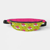 Grinch mit rosa Santa-Hut Bauchtasche (Vorderseite)