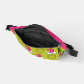 Grinch mit rosa Santa-Hut Bauchtasche (Offen)
