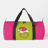 Grinch mit rosa Santa-Hut Duffle Bag (Rückseite)