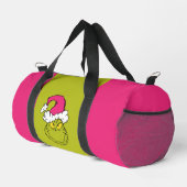 Grinch mit rosa Santa-Hut Duffle Bag (Rechte Ecke)