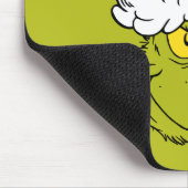 Grinch mit rosa Santa-Hut Mousepad (Ecke)