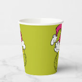 Grinch mit rosa Santa-Hut Pappbecher (Links)