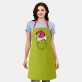 Grinch mit rosa Santa-Hut Schürze (Getragen)