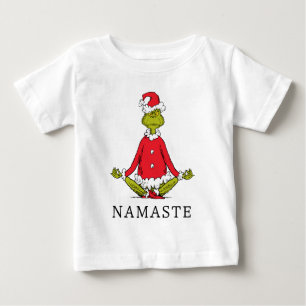 Grinch Namaste Weihnachtsmann Baby T-shirt