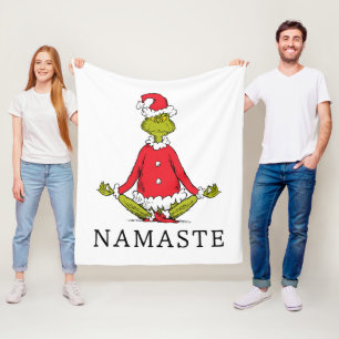 Grinch   Namaste Weihnachtsmann Fleecedecke