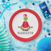 Grinch | Namaste Weihnachtsmann Pappteller (Party)