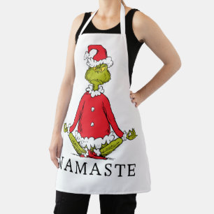 Grinch Namaste Weihnachtsmann Schürze