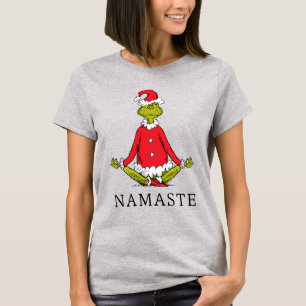 Grinch Namaste Weihnachtsmann T-Shirt