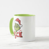 Grinch Nice Christmas Tasse (Vorderseite Links)