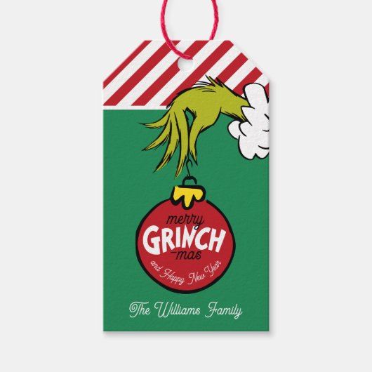 Grinch Ornament Christmas Geschenkanhänger (Vorderseite)