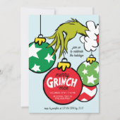 Grinch Ornament Christmas Party Feiertagskarte (Vorderseite)