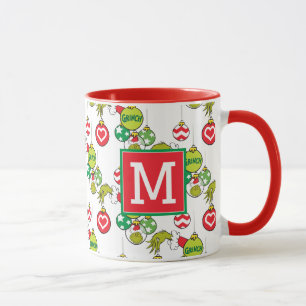 Grinch-Ornament-Schablone Fügen Sie Ihr Monogram Tasse