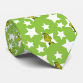 Grinch Peeking Star Pattern Krawatte (Gerollt)
