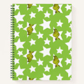 Grinch Peeking Star Pattern Notizblock (Vorderseite)