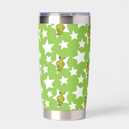 Grinch Peeking Star Pattern Thermobecher (Vorderseite)