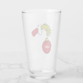 Grinch | Personalisierter Name Glas (Rückseite)