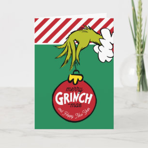 Grinch Personalisierter Weihnachtsschmuck Feiertagskarte