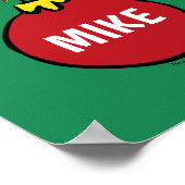 Grinch | Personalisierter Weihnachtsschmuck Poster (Ecke)