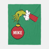 Grinch | Personalized Ornament Fleecedecke (Vorderseite)