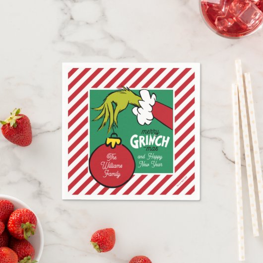Grinch | Personalized Ornament Serviette (Beispiel)