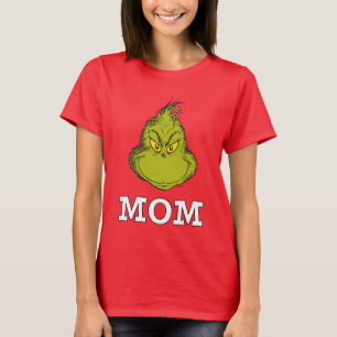 Grinch Rot und Grün Schneeblatt Geburtstag Mama T-Shirt