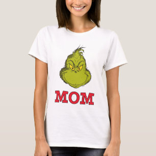 Grinch Rot und Grün Schneeblatt Geburtstag Mama T-Shirt