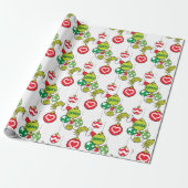 Grinch-Schmuckmuster Geschenkpapier (Ungerollt)