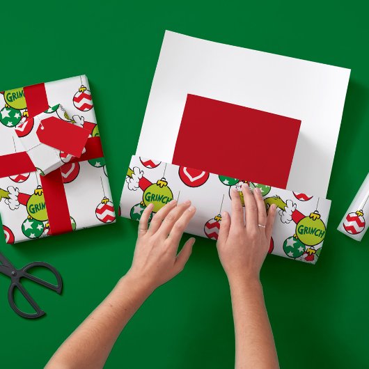 Grinch-Schmuckmuster Geschenkpapier