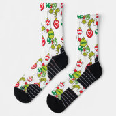 Grinch-Schmuckmuster Socken (Links)