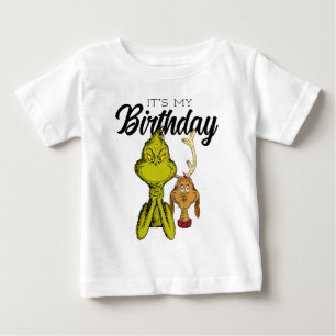 Grinch-Schultafel Alles Gute zum Geburtstag Baby T-shirt