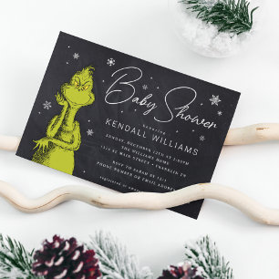 Grinch-Schultafel-Baby-Party